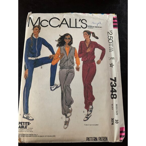 McCall's Misses Coat Pant Sewing Pattern Sz  10 7348 - Uncut - Picture 1 of 9